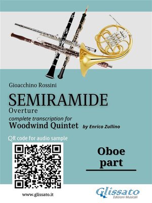 cover image of Oboe part of  "Semiramide" overture for Woodwind Quintet